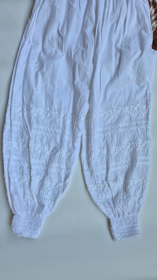 New Waist Elastic Premium Cotton Chikankari Bottom